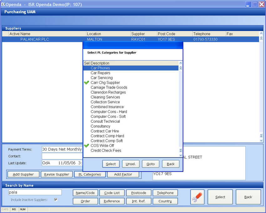 PL  categories